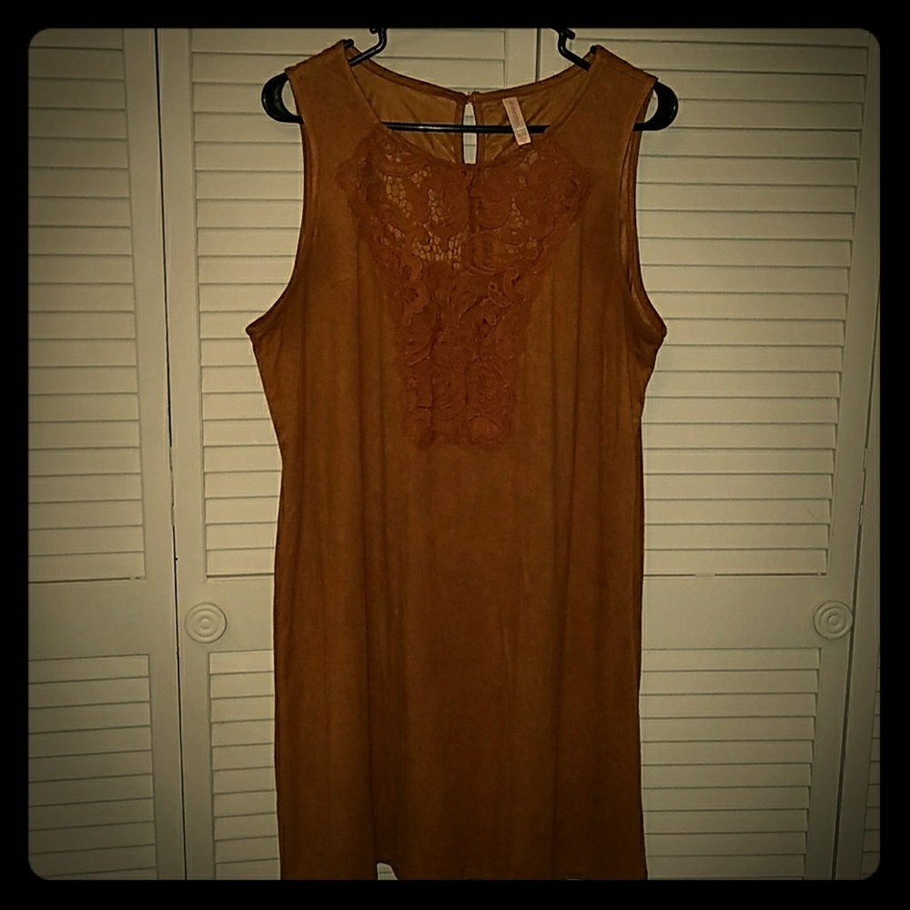 Xhilaration Flower Stiched Boho Dress